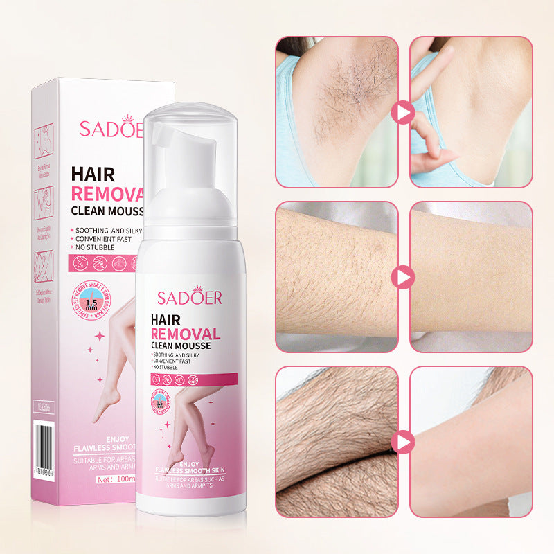 Hair Removal Mousse 100g Hair Removal No Stimulation Silky Skin