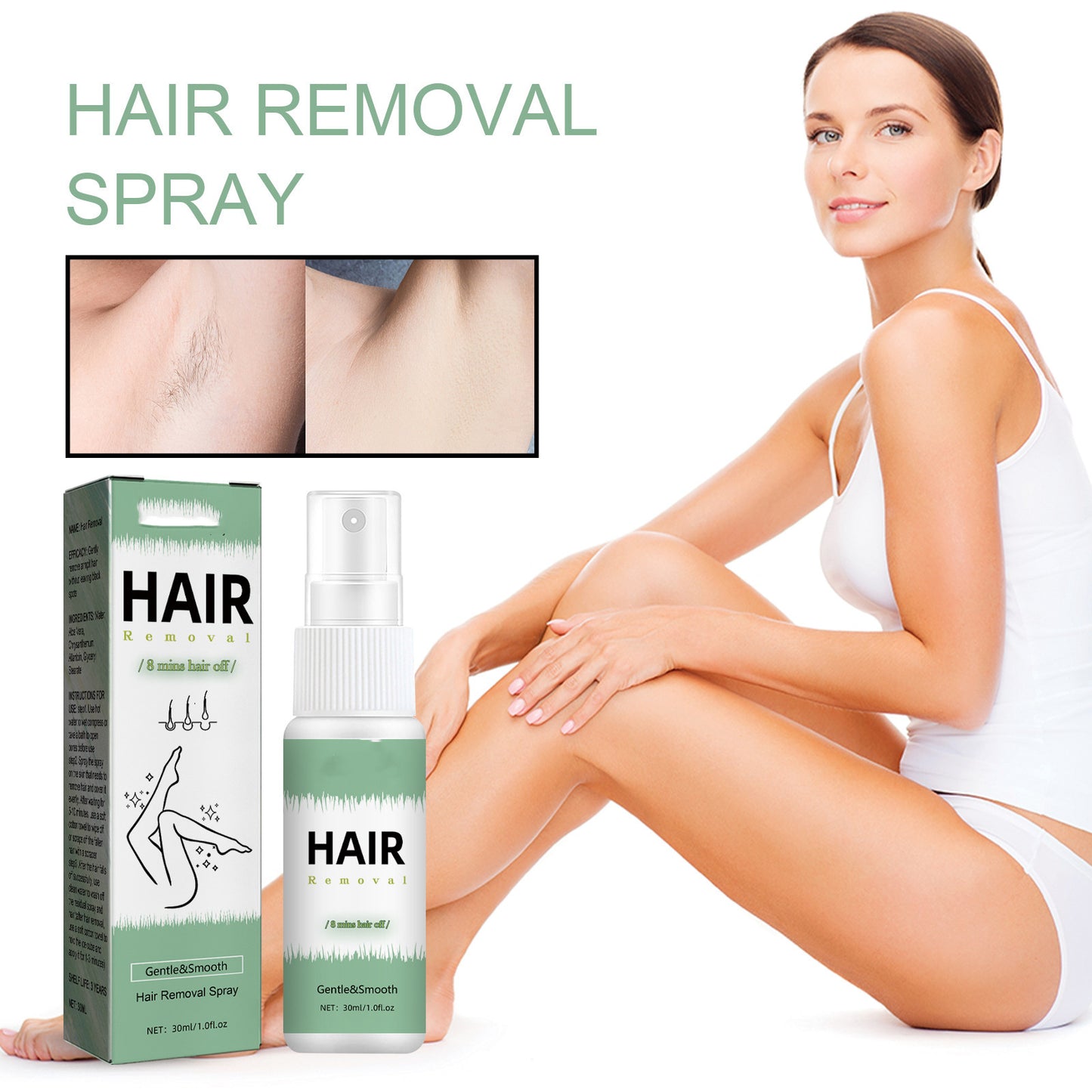 Hair Removal Spray Is Mild And Non Irritating