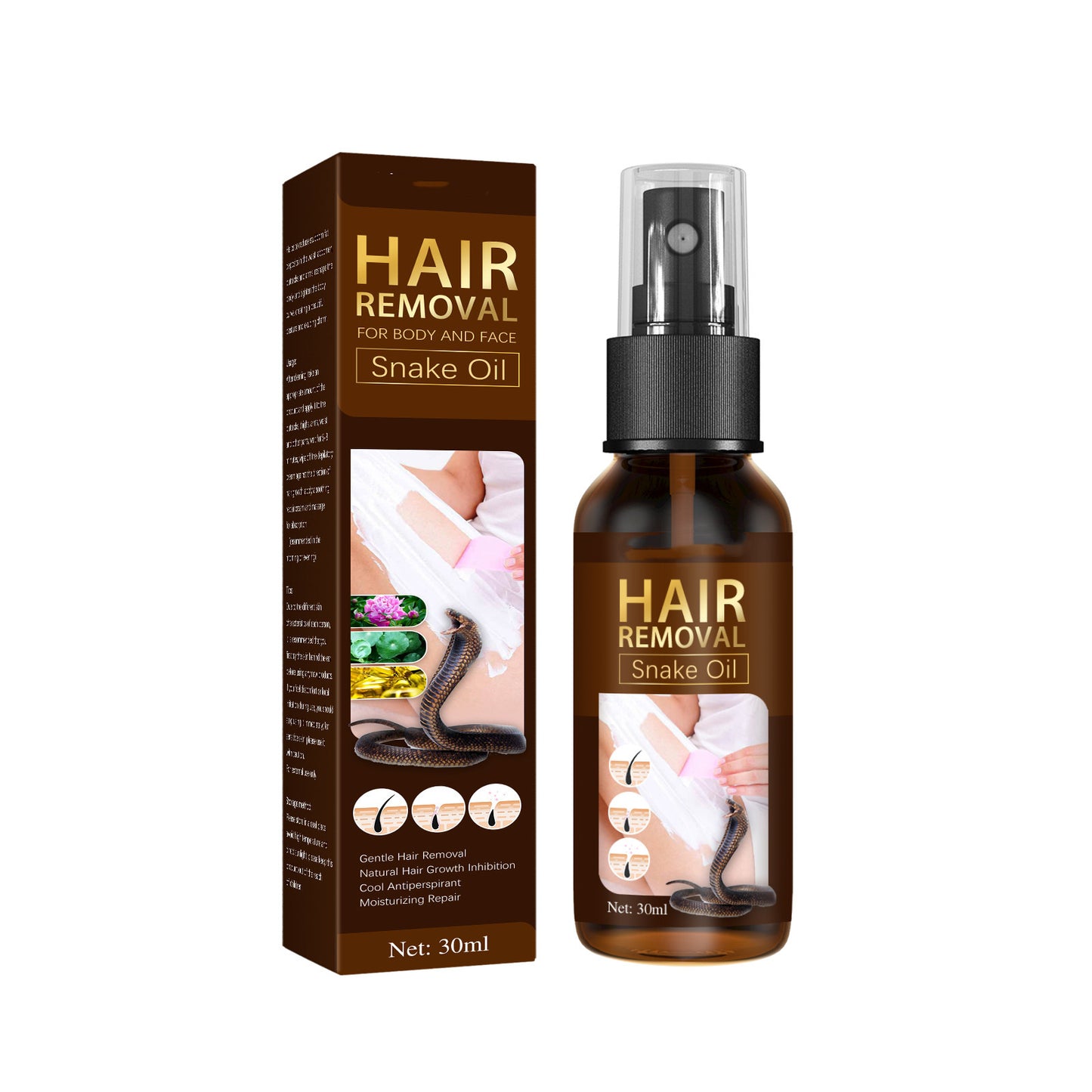 Household Portable Snake Oil Hair Removal Spray