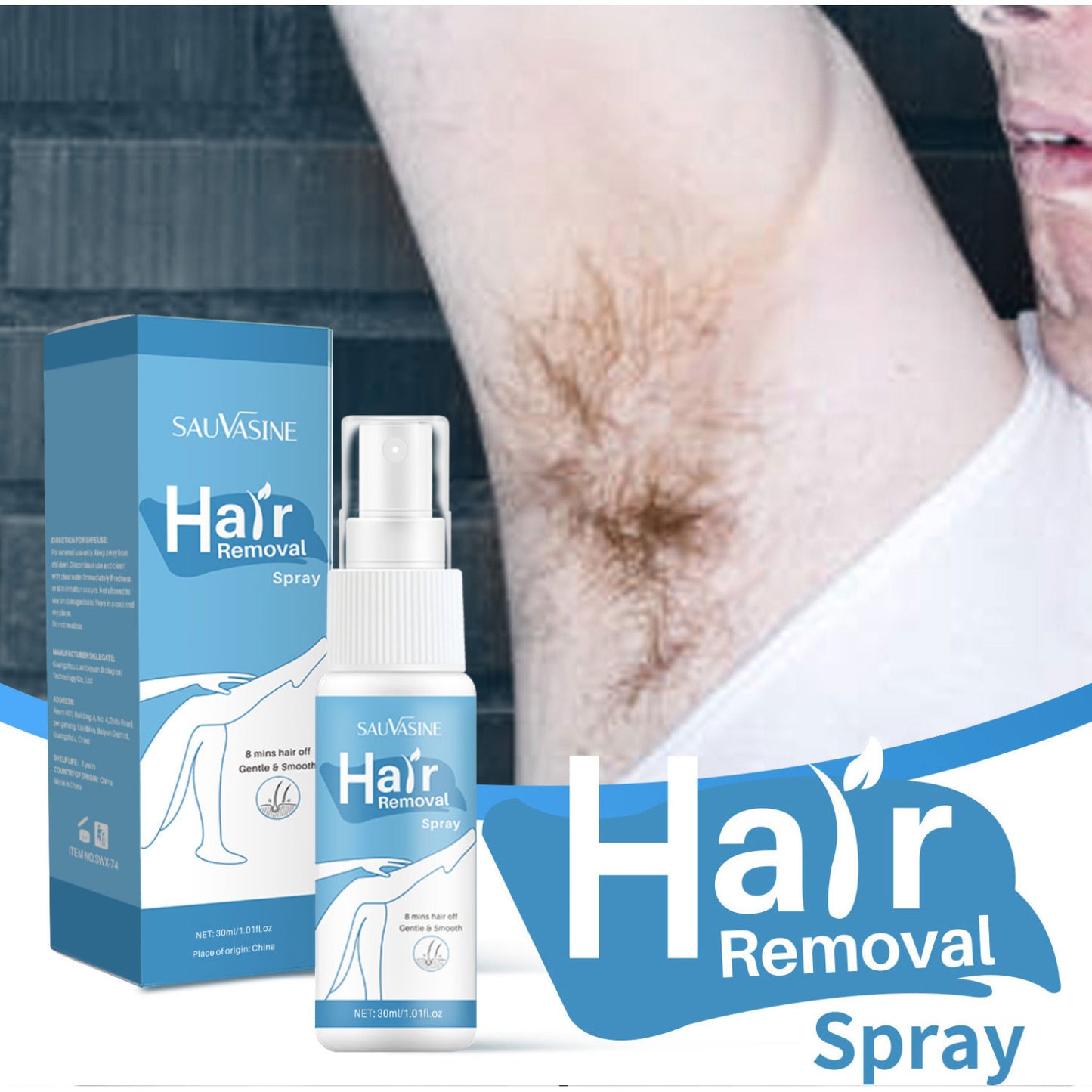 Mild And Non-irritating Hair Removal Arm Spray