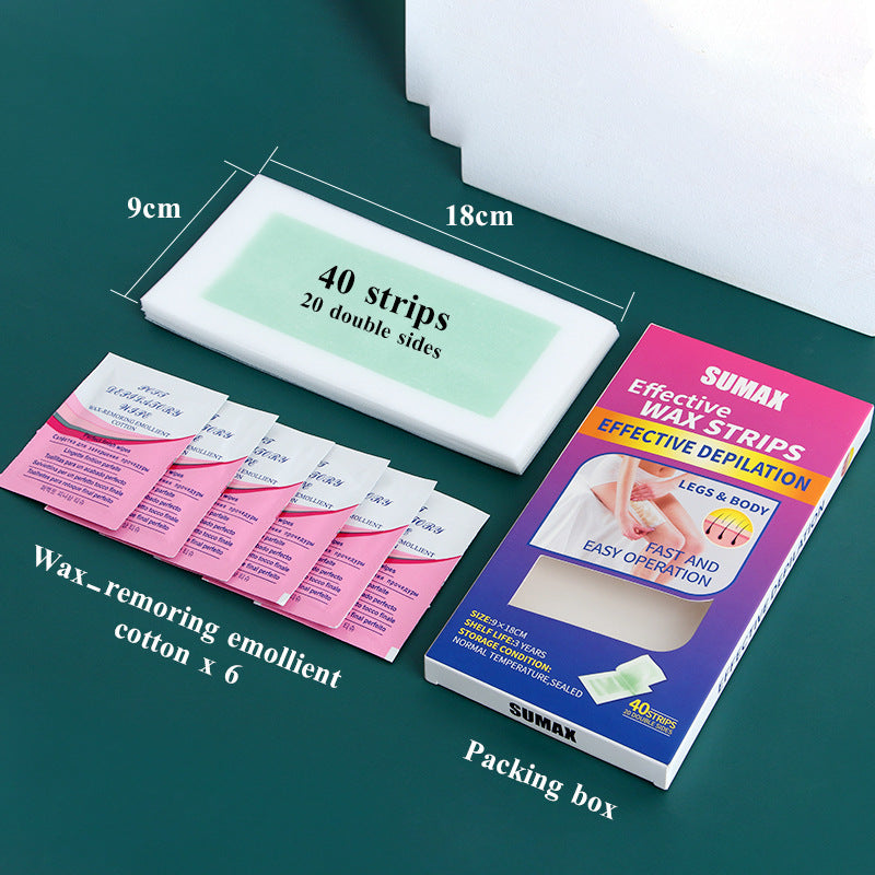 4 Flavors Hair Removal Wax Paper Double-sided Depilatory Paper