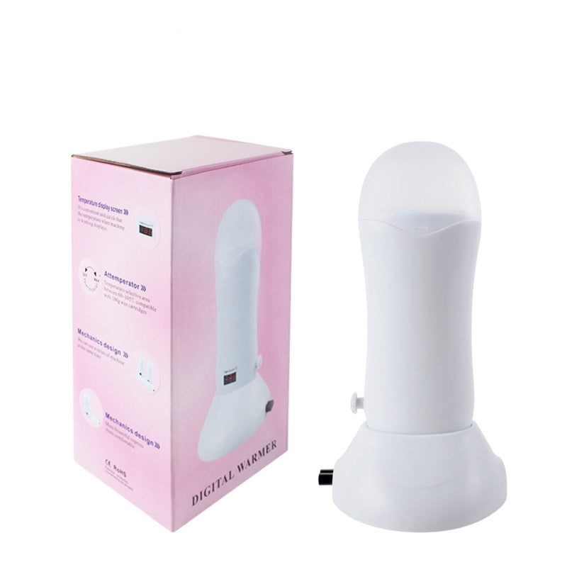 Hair removal hot wax machine with seat