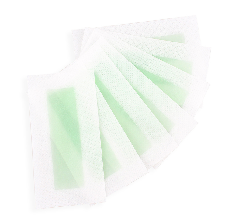 Facial hair removal wax paper