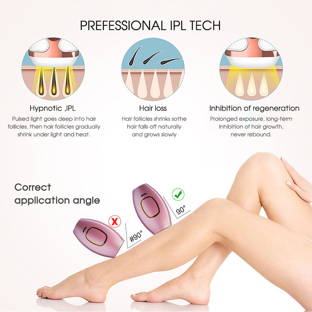 Hair Removal Instrument Mini Portable Face Leg Back Bikini Hair Removal