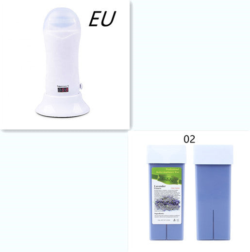 Hair removal hot wax machine with seat