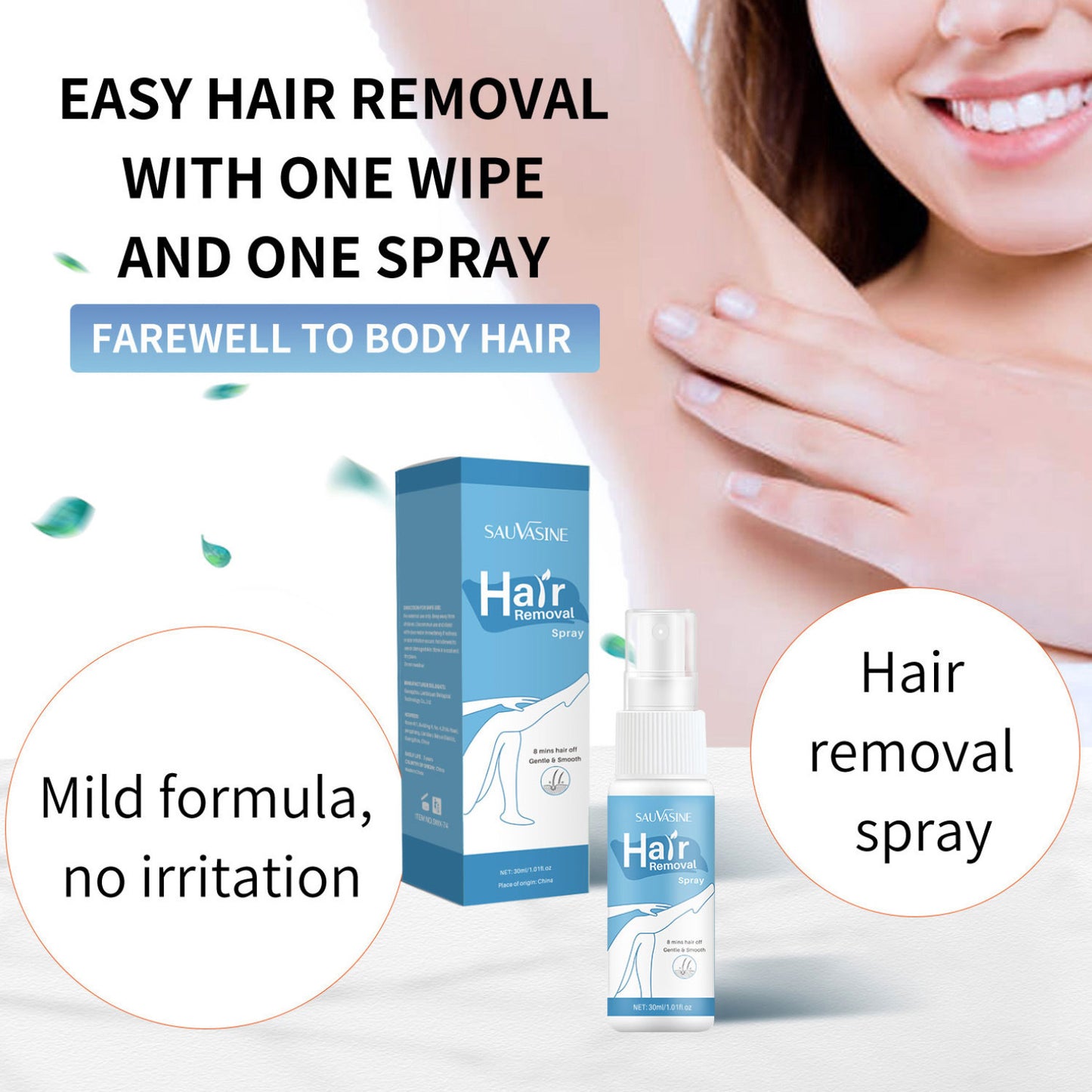 Mild And Non-irritating Hair Removal Arm Spray