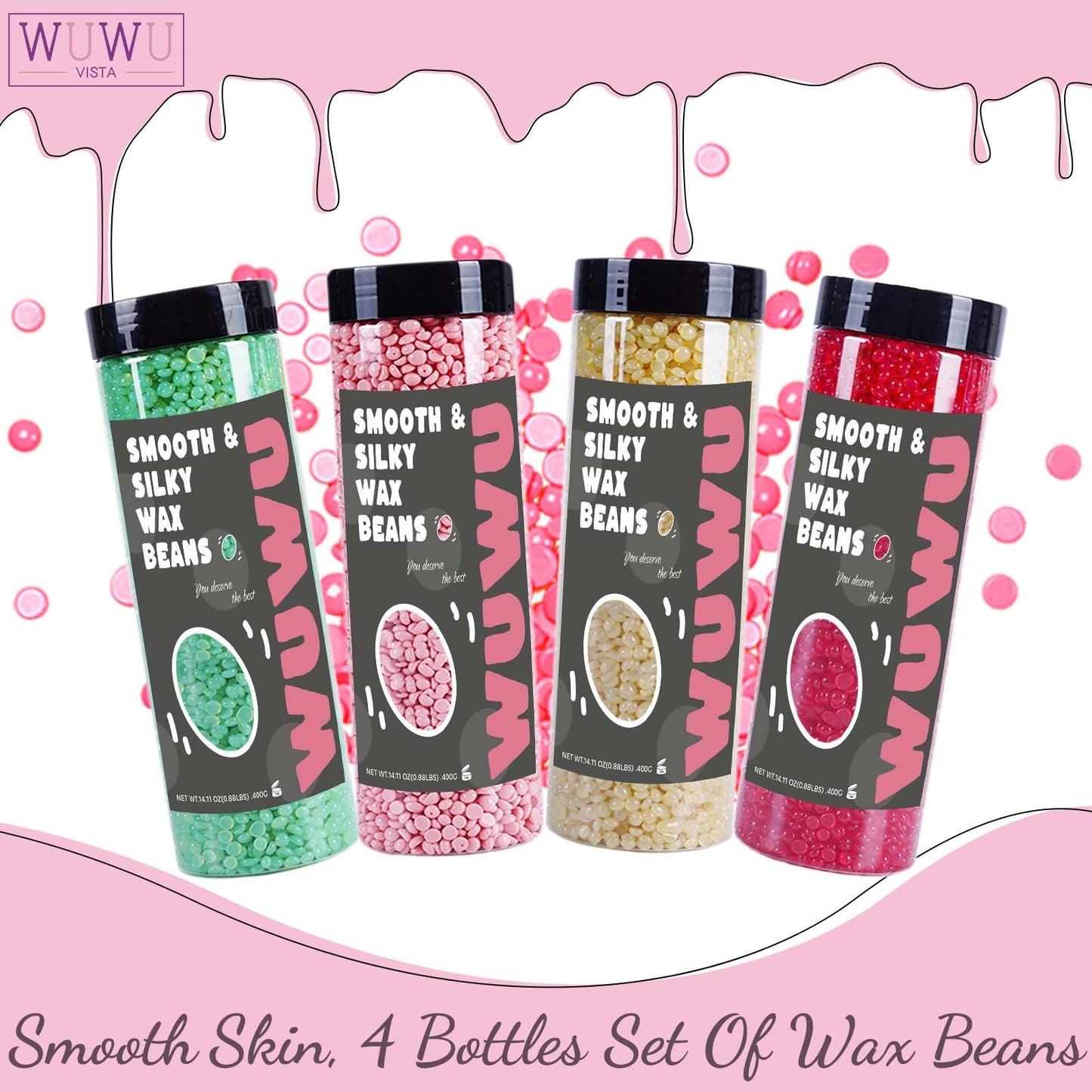 Hard Wax Beads 1600g Set  Hair Removal Solution