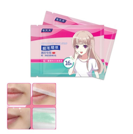 Mustache Wax Paper Lip Hair Removal Bleach