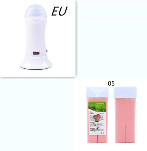 Hair removal hot wax machine with seat