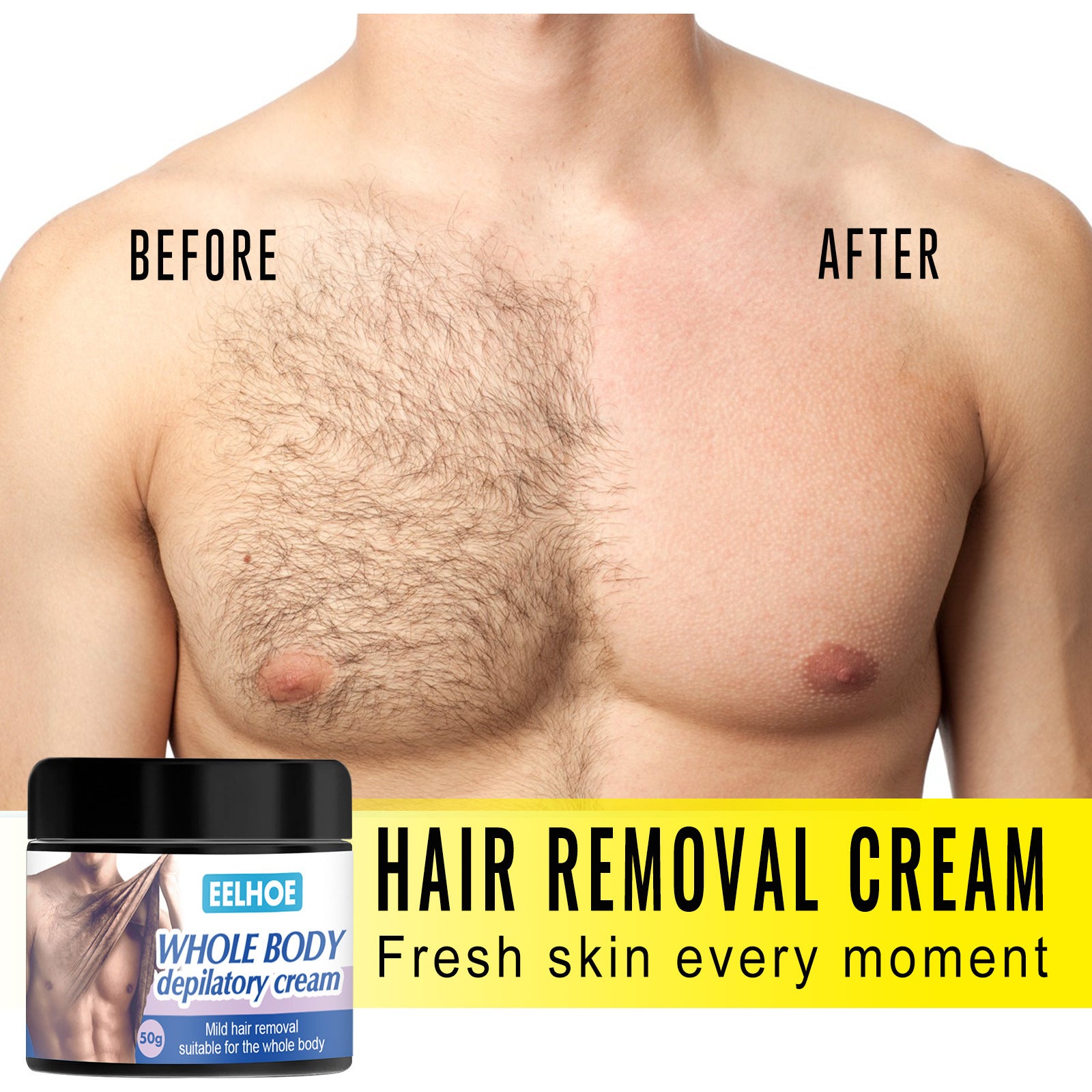 Gentle And Non-irritating Body Hair Removal Cream – Laser HD