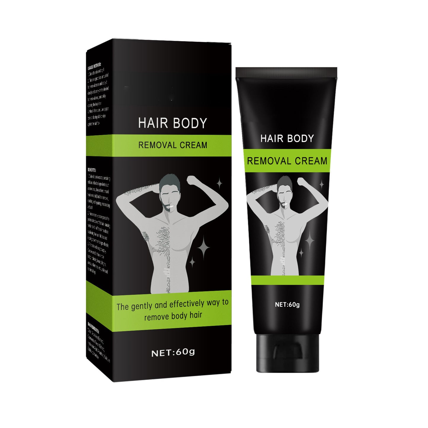 Men's Body Depilatory Cream Clean Hair Removal Armpit