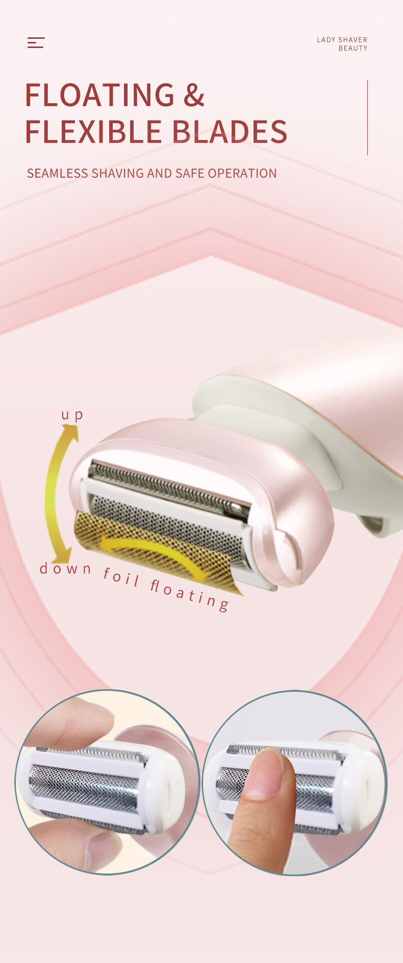 Full Body Hair Removal Trimmer Scraping