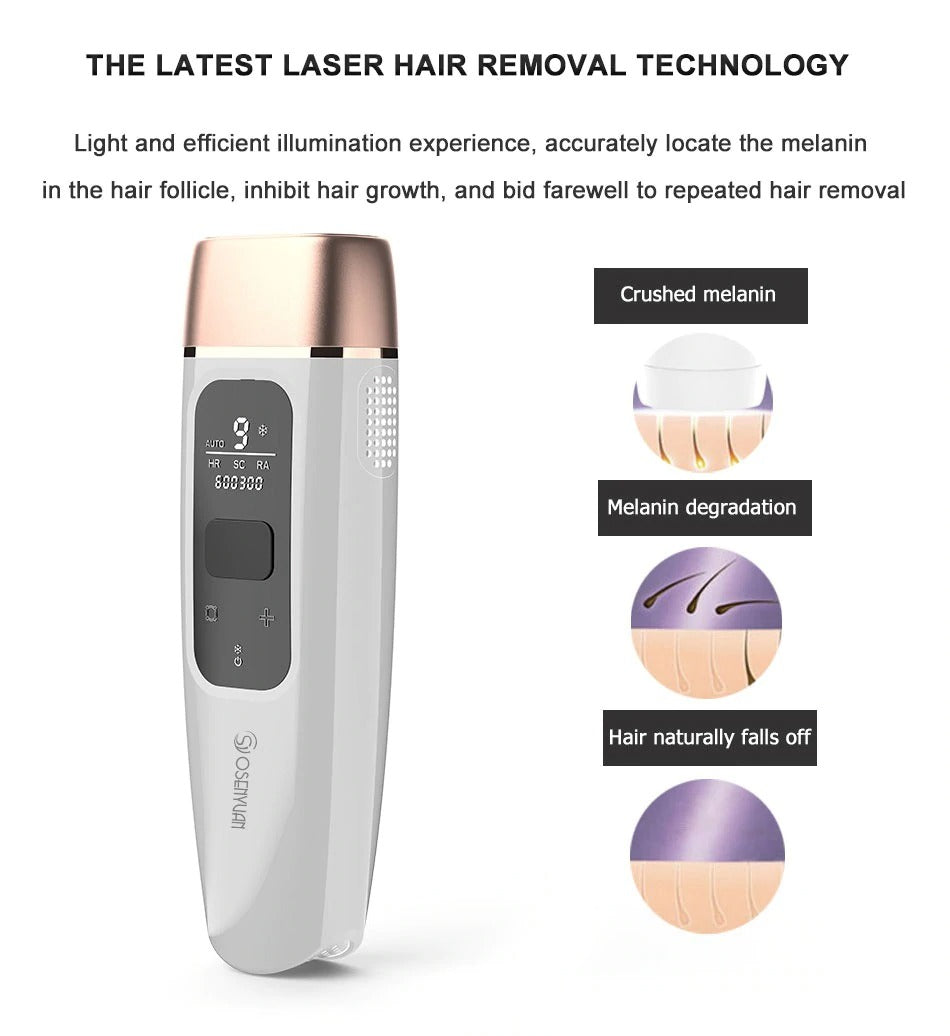 Laser HD Icecool IPL Epilator Laser Hair Removal Permanent For Face Body Leg Bikini