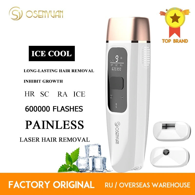 Laser HD Icecool IPL Epilator Laser Hair Removal Permanent For Face Body Leg Bikini