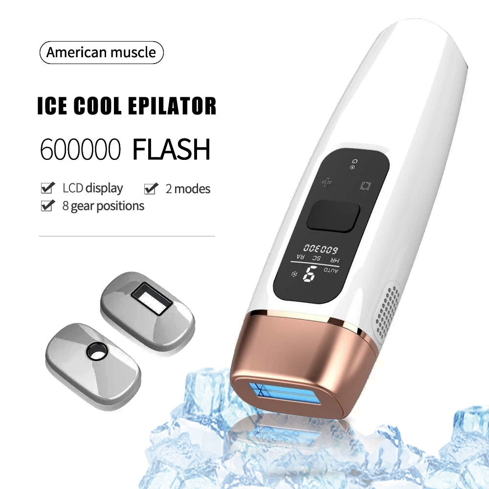 Laser HD Icecool IPL Epilator Laser Hair Removal Permanent For Face Body Leg Bikini